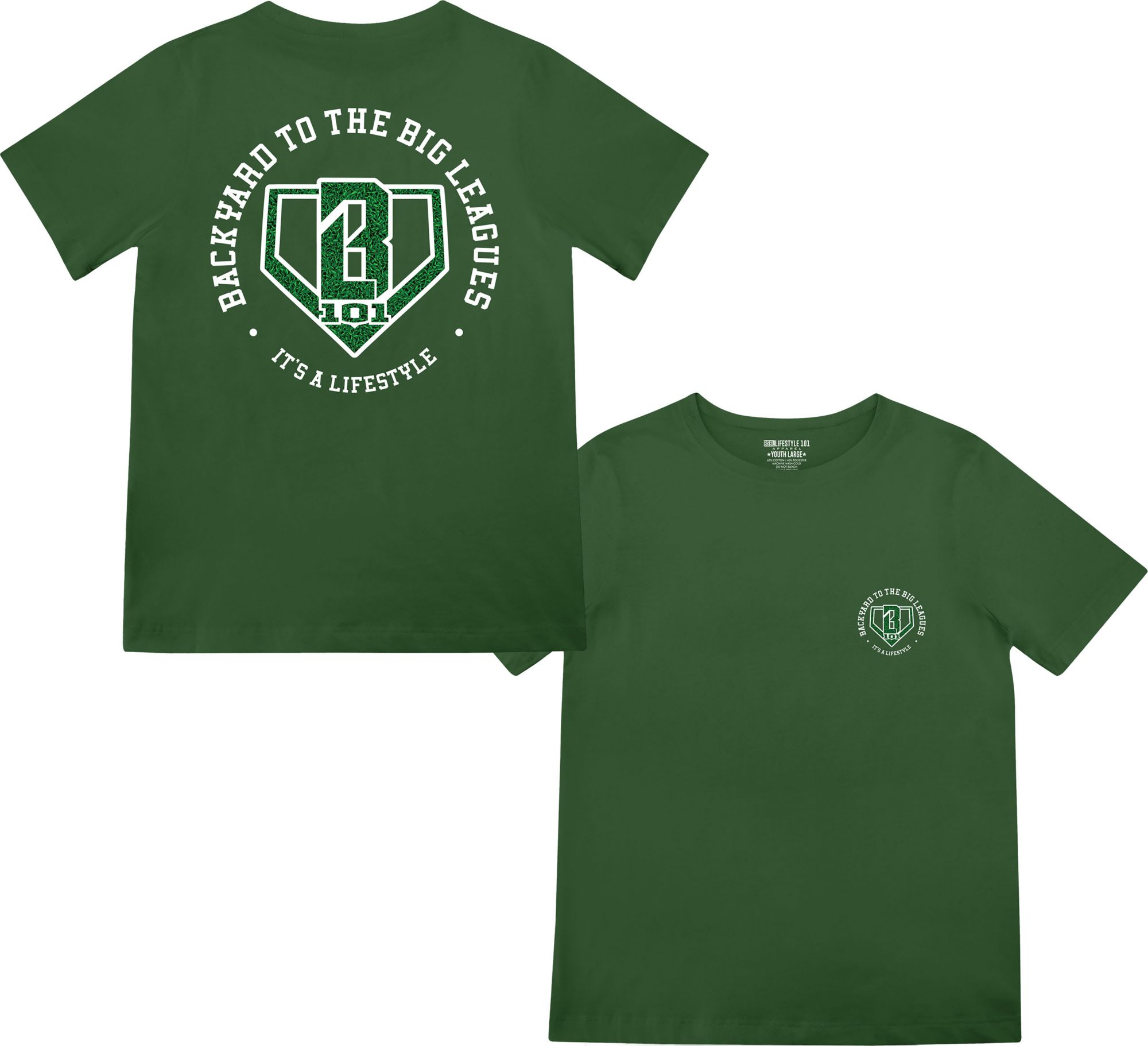 Baseball Lifestyle 101 Boys' Backyard Big League T-Shirt