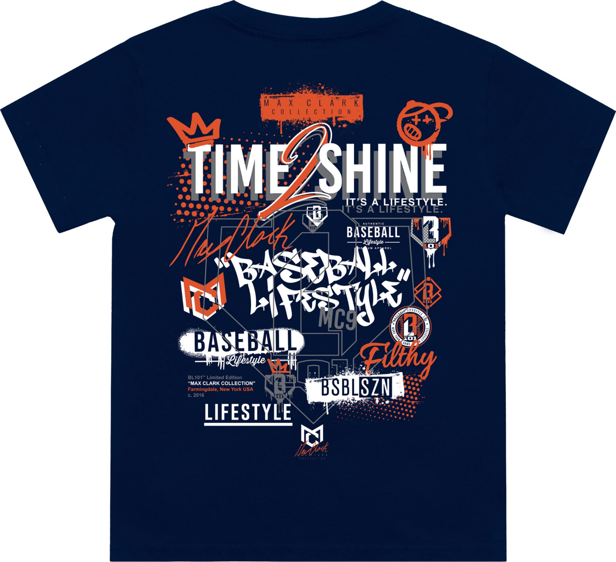 Baseball Lifestyle 101 Boys' Max Clark Short Sleeve T-Shirt