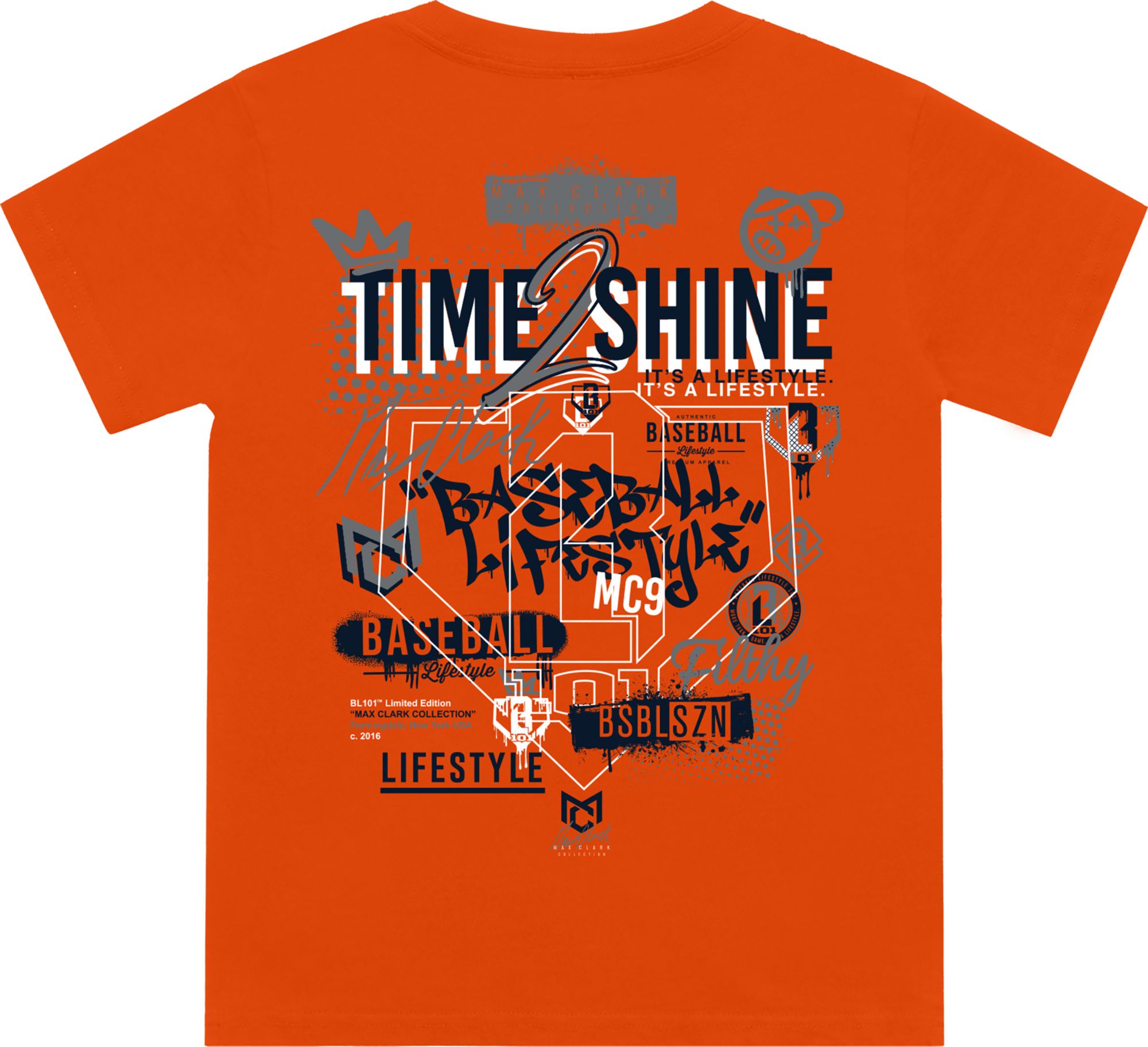 Baseball Lifestyle 101 Boys' Max Clark Short Sleeve T-Shirt