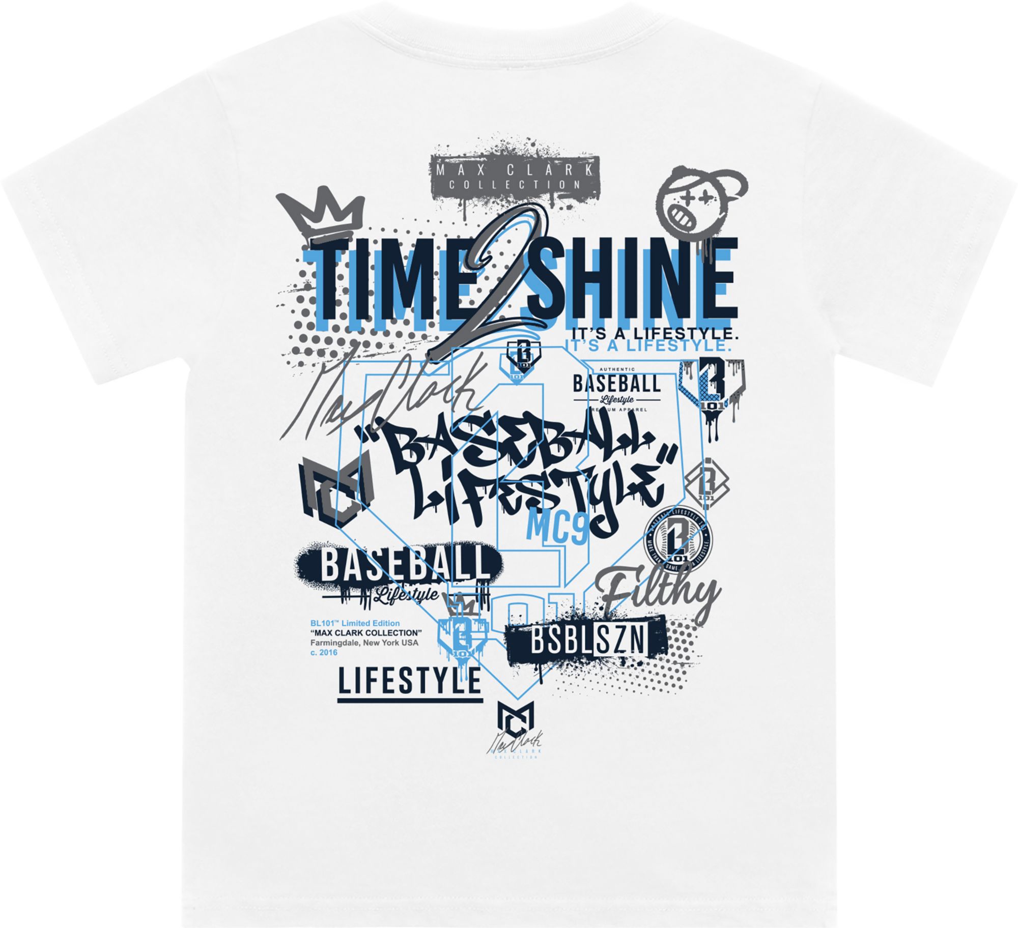 Baseball Lifestyle 101 Boys' Max Clark Short Sleeve T-Shirt