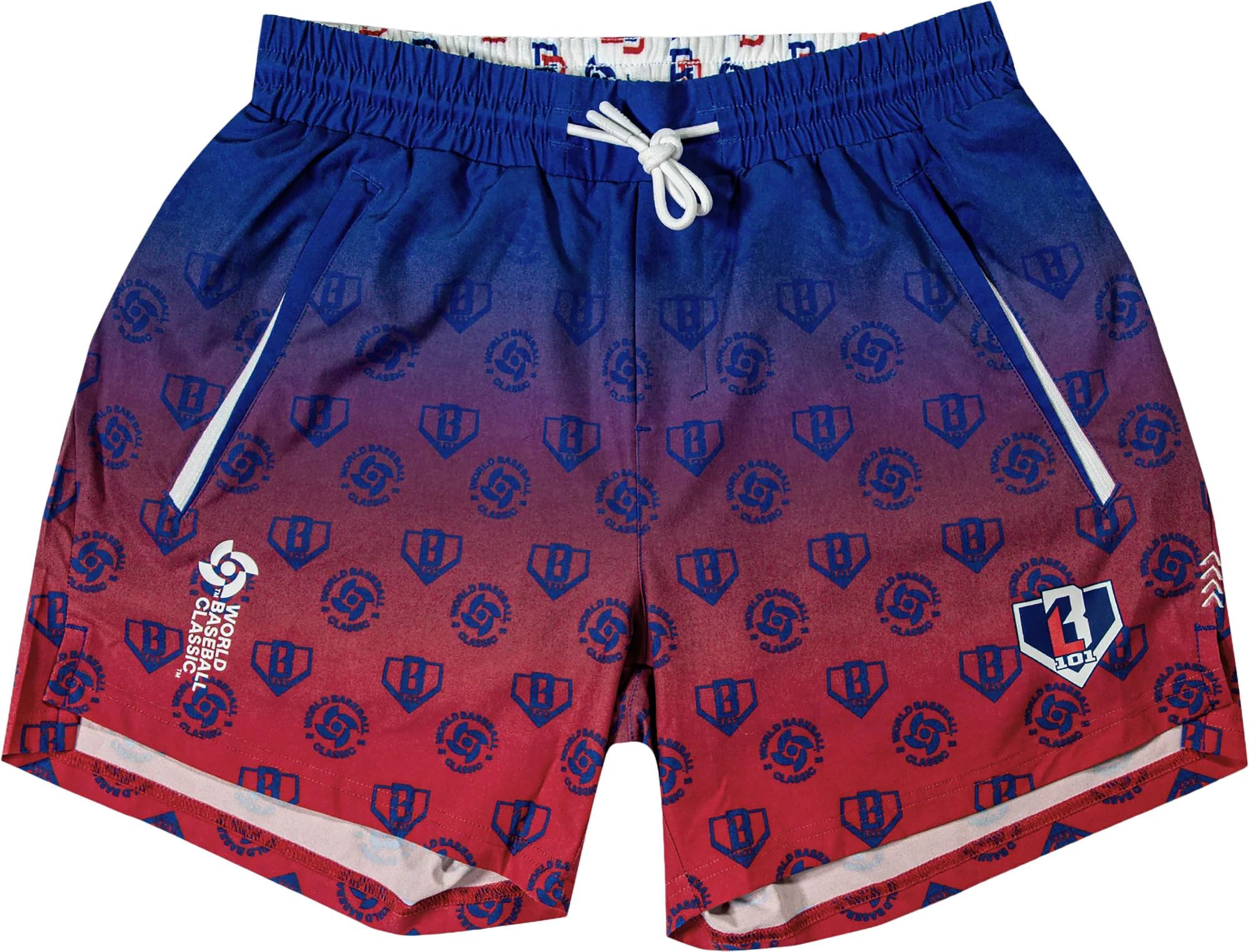 Baseball Lifestyle 101 Boys' 5" Dominican Republic WBC Pro Series Shorts w/ Liner