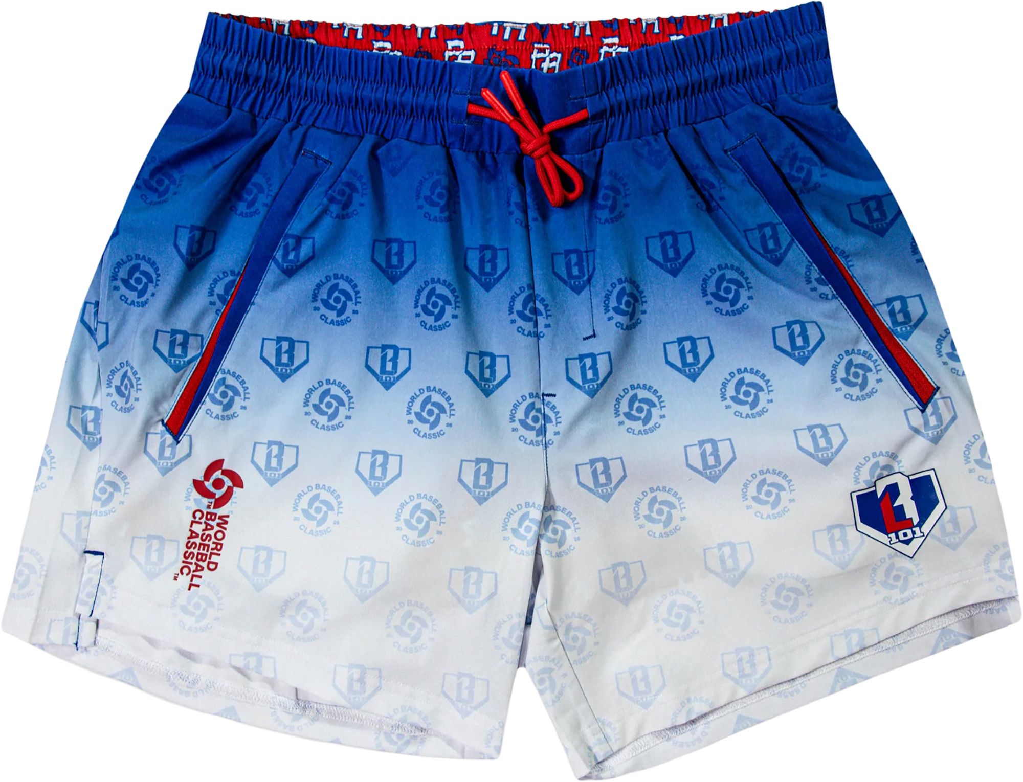 Baseball Lifestyle 101 Boys' 5" Puerto Rico WBC Pro Series Shorts w/ Liner