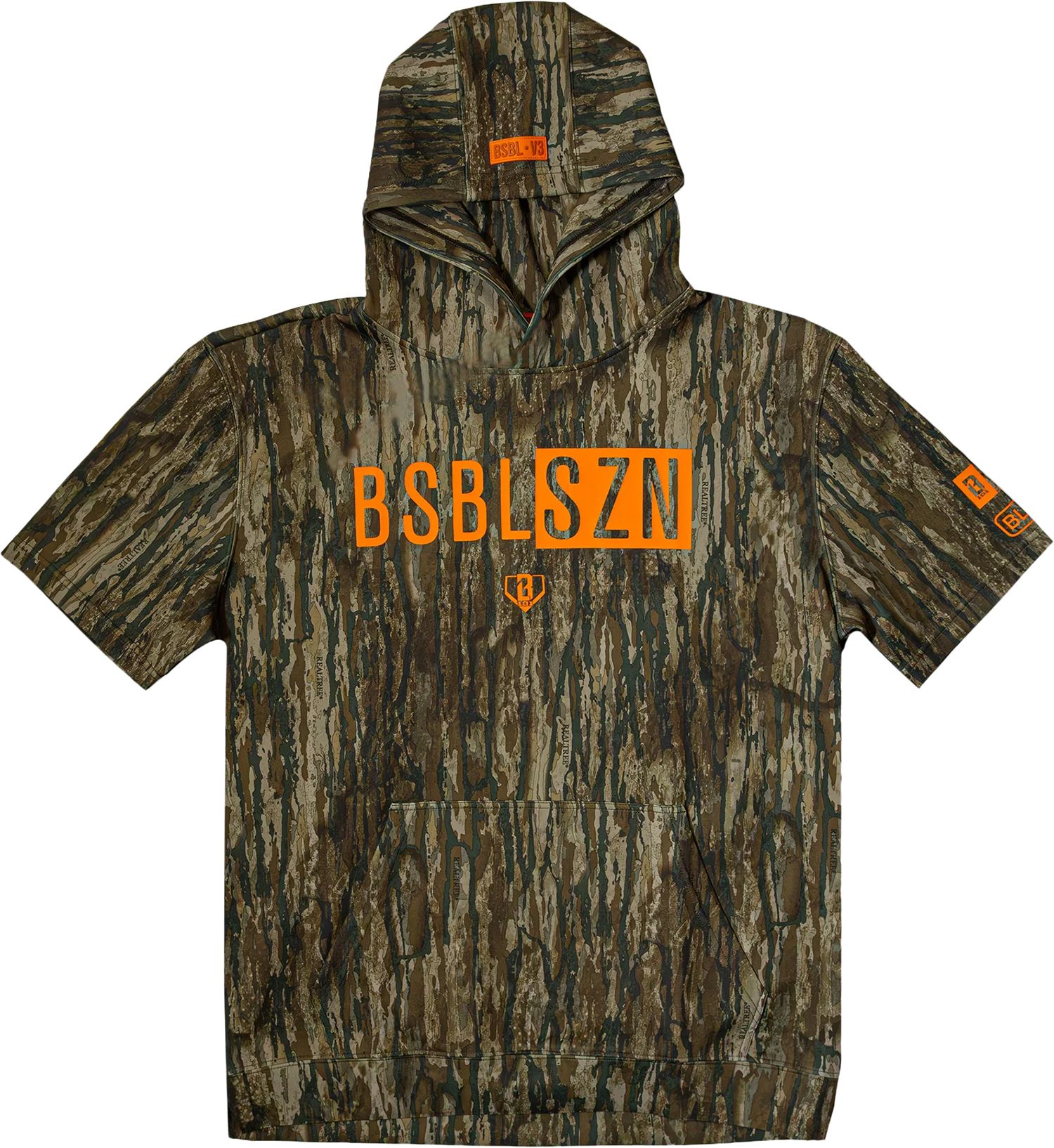 Baseball Lifestyle 101 Boys' Realtree BSBL-SZN V3 Short Sleeve Hoodie