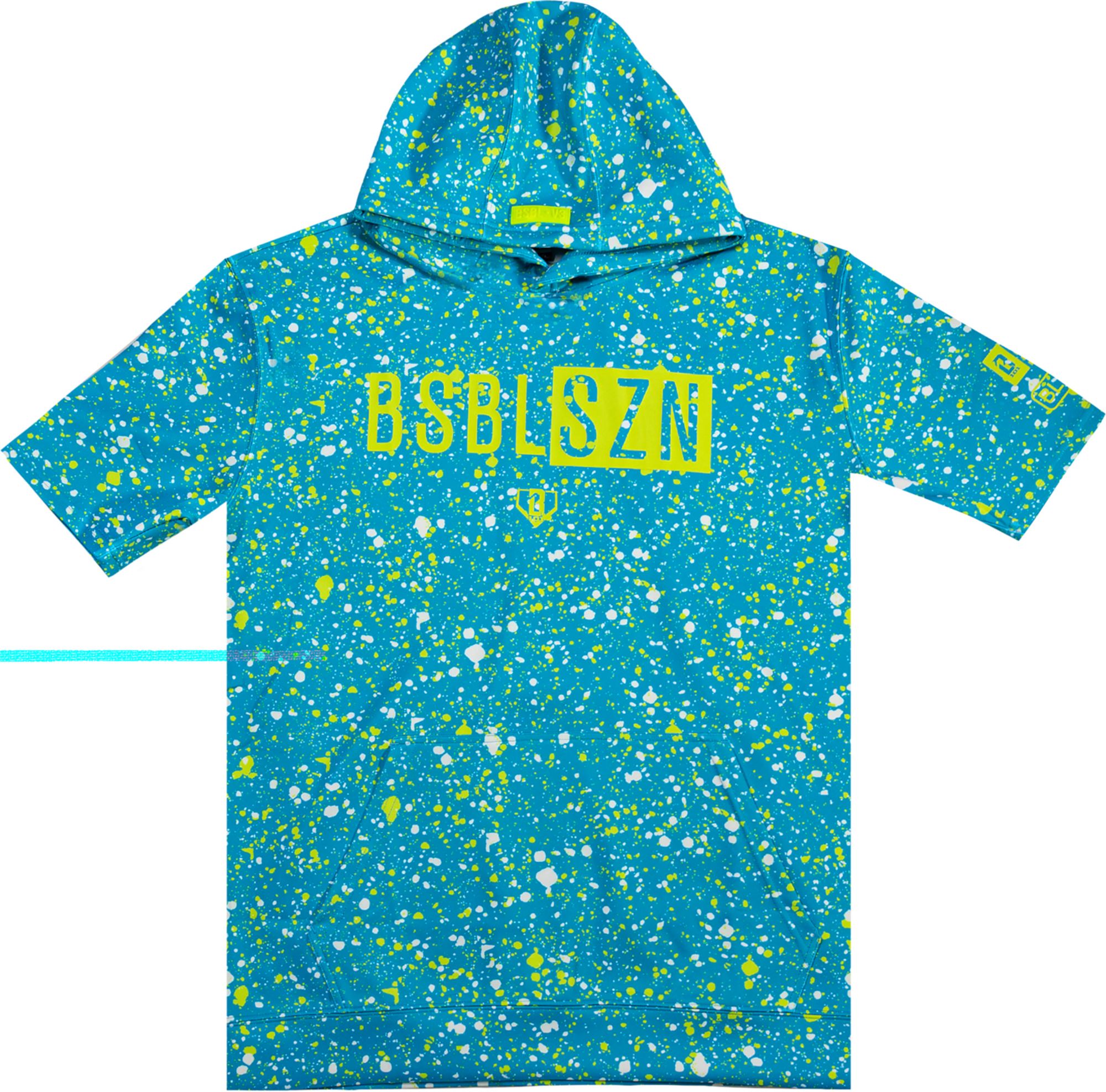 Baseball Lifestyle 101 Boys' BSBL-SZN Splatter Short Sleeve Hoodie