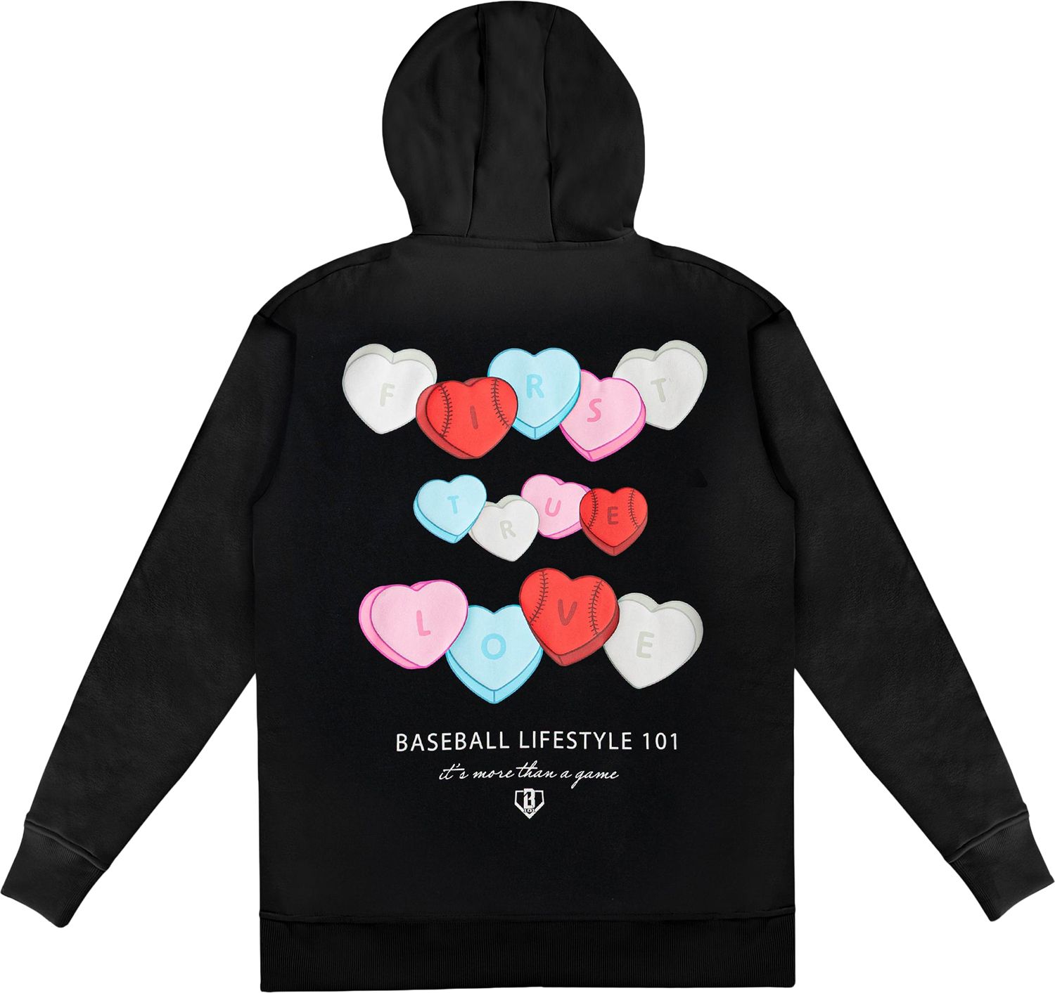 Baseball Lifestyle 101 Boys' First True Love Hoodie
