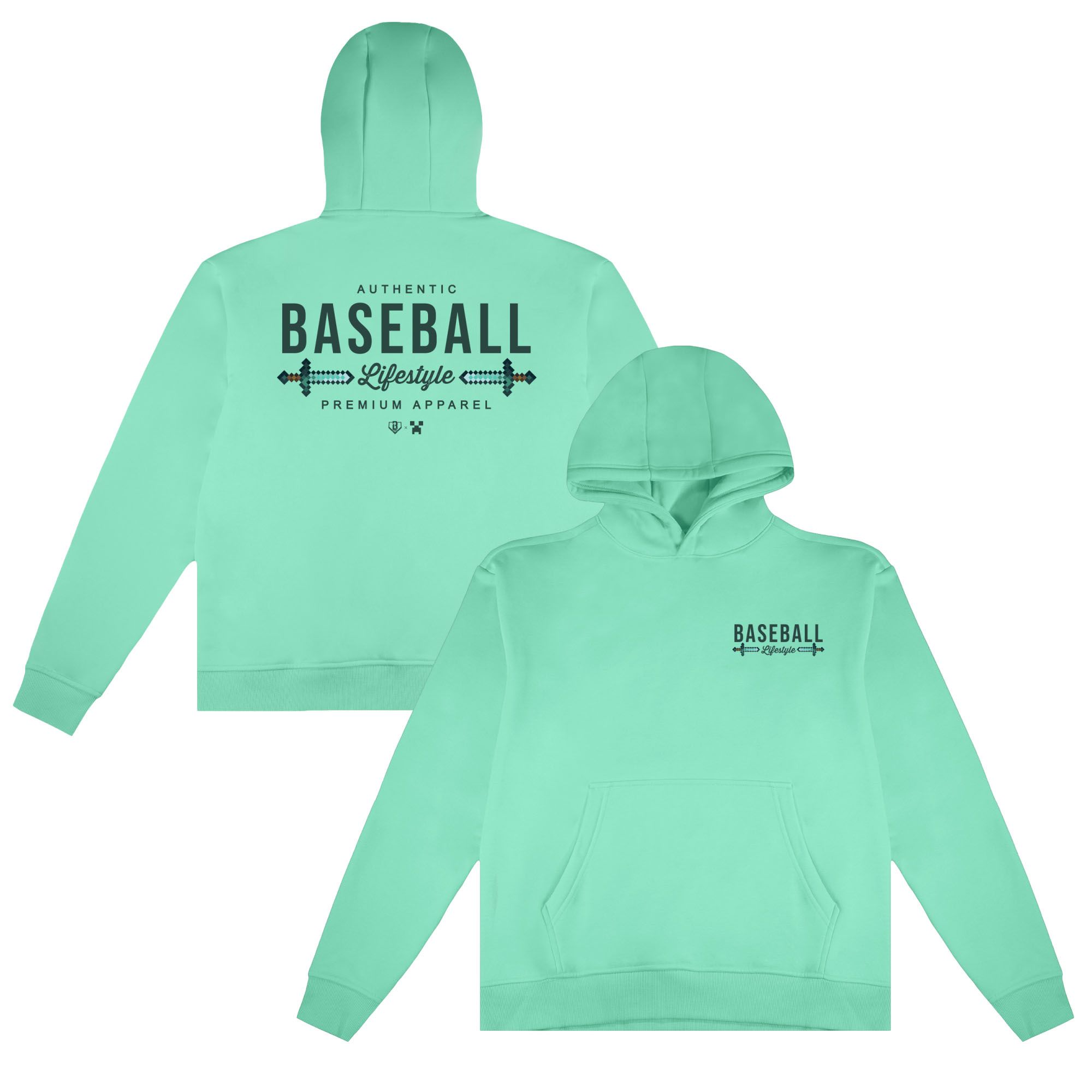 Baseball Lifestyle 101 x Minecraft Boys' Diamond Sword Hoodie