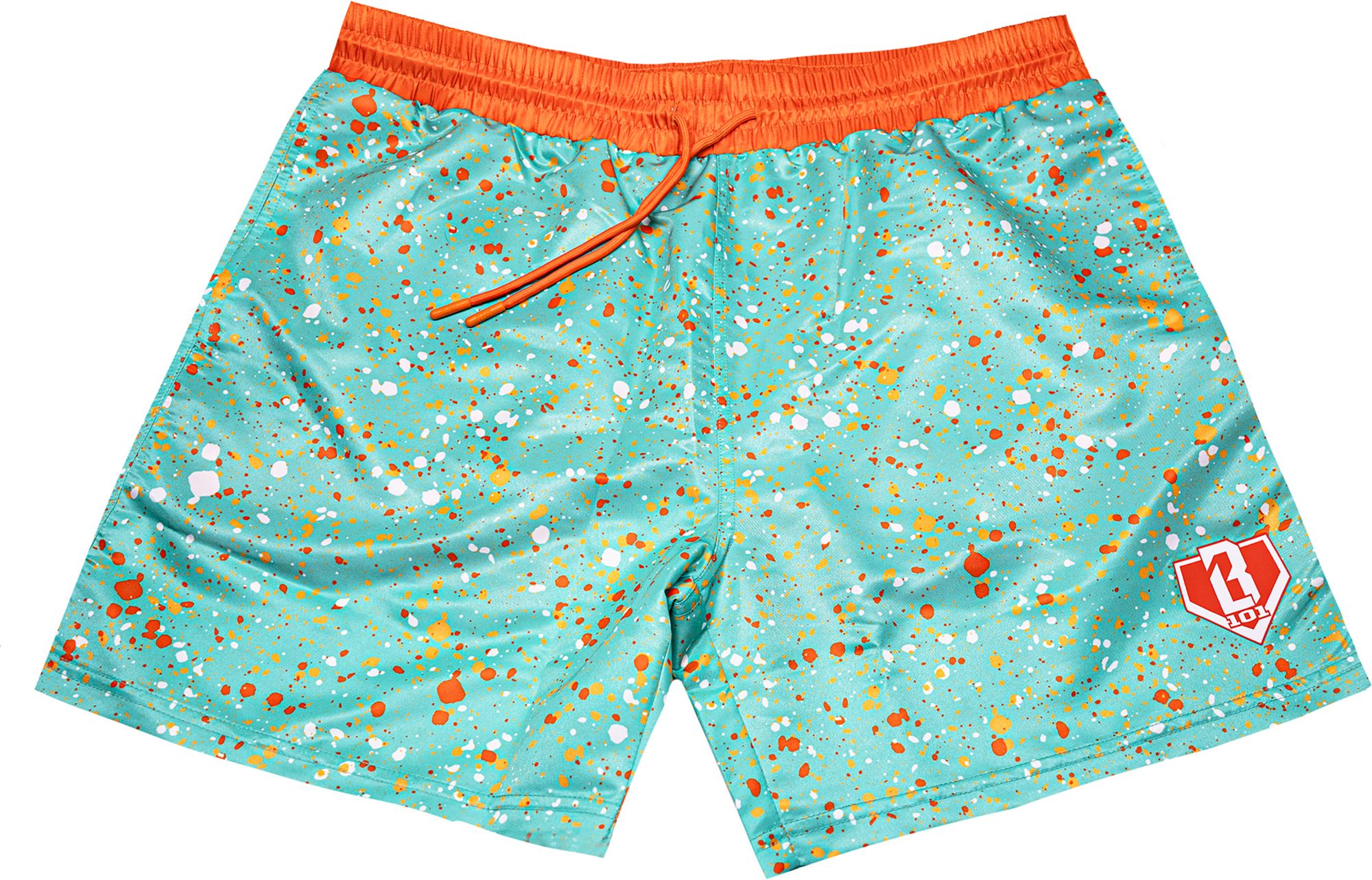 Baseball Lifestlye 101 Boys' Splatter Swim Trunks