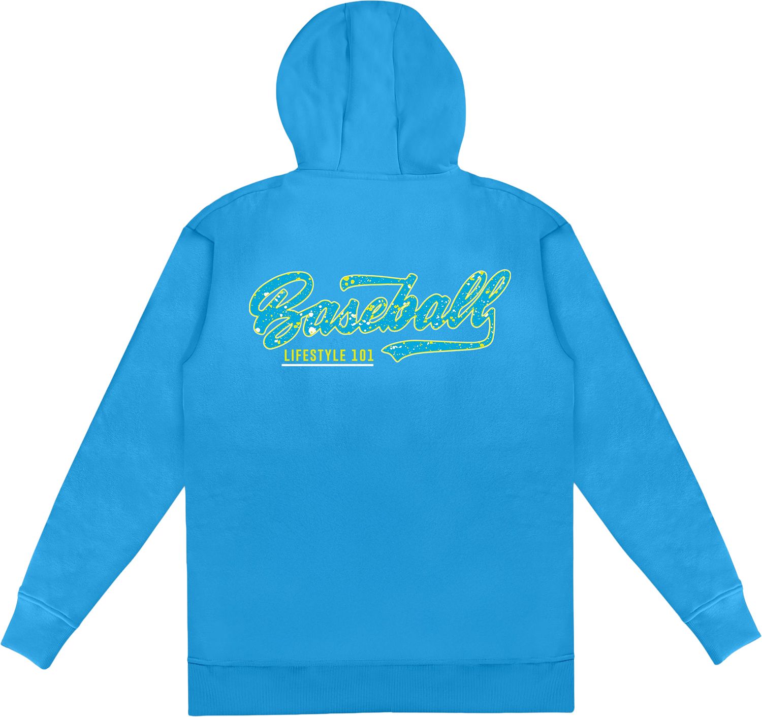 Baseball Lifestyle 101 Men's Splatter Hoodie