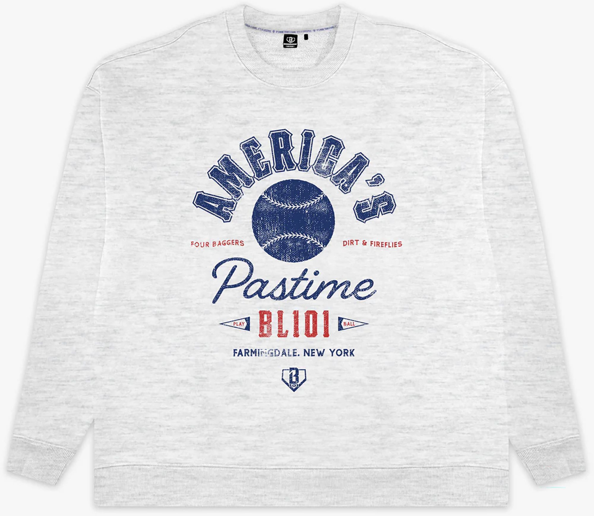 Baseball Lifestyle 101 Adult Americas Pastime Crewneck