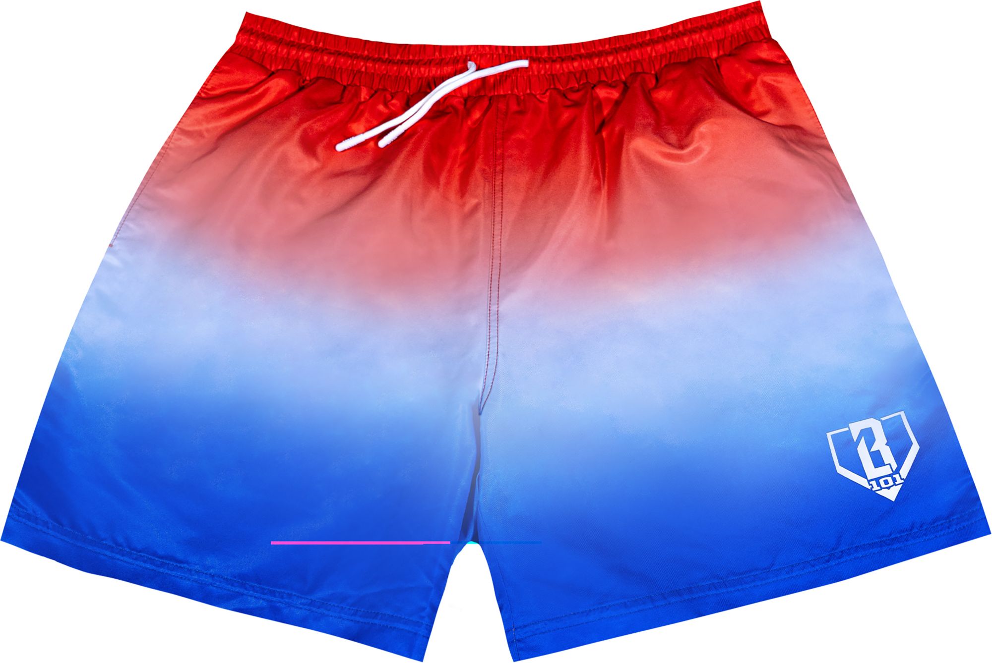Baseball Lifestyle 101 Men's Gradient Swim Trunks
