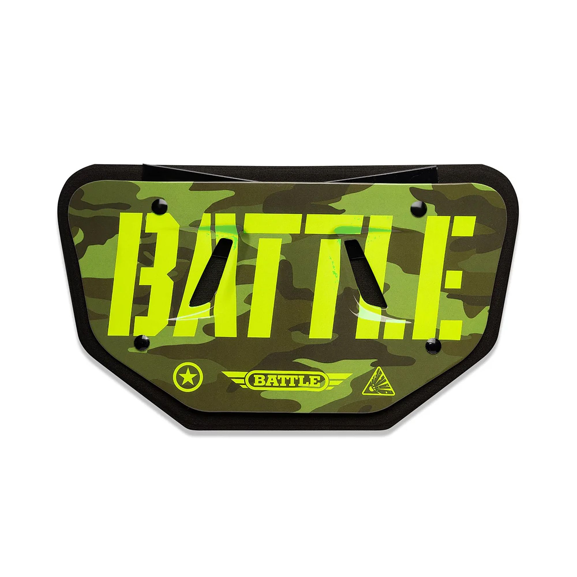 Battle Stencil Camo Football Back Plate