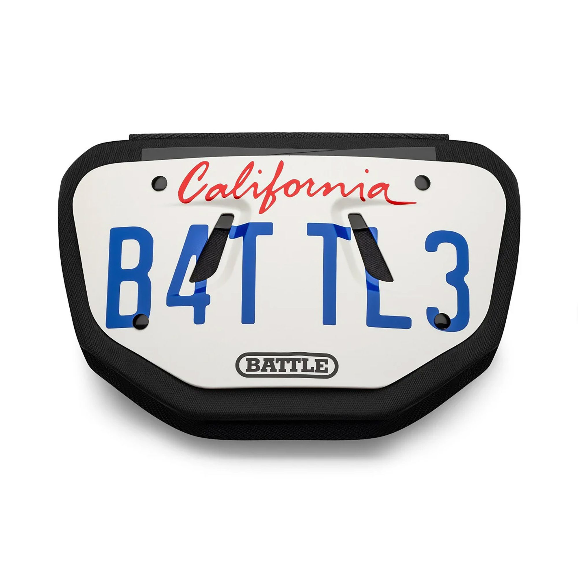 Battle California License Plate Football Back Plate