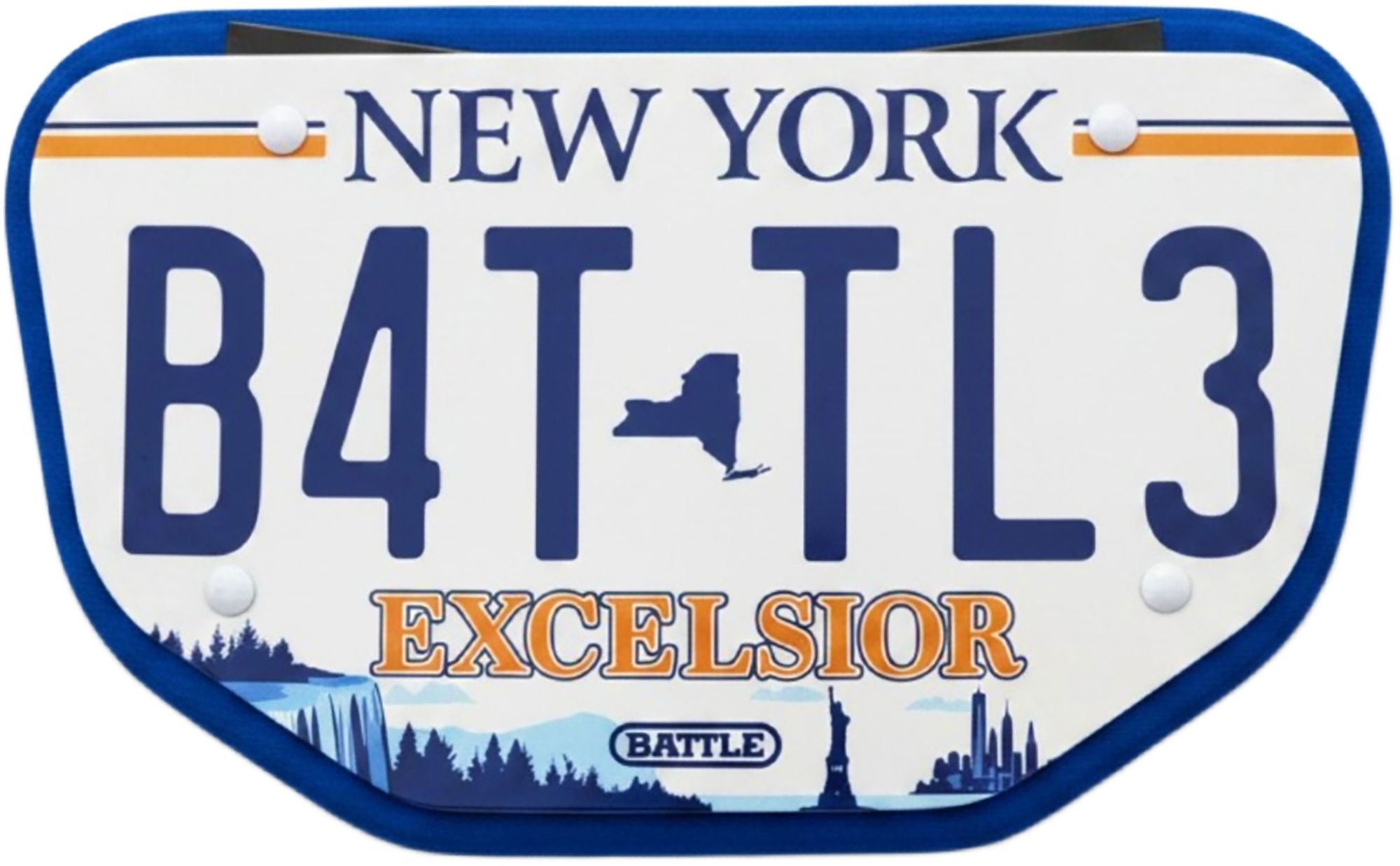 Battle New York License Plate Football Back Plate