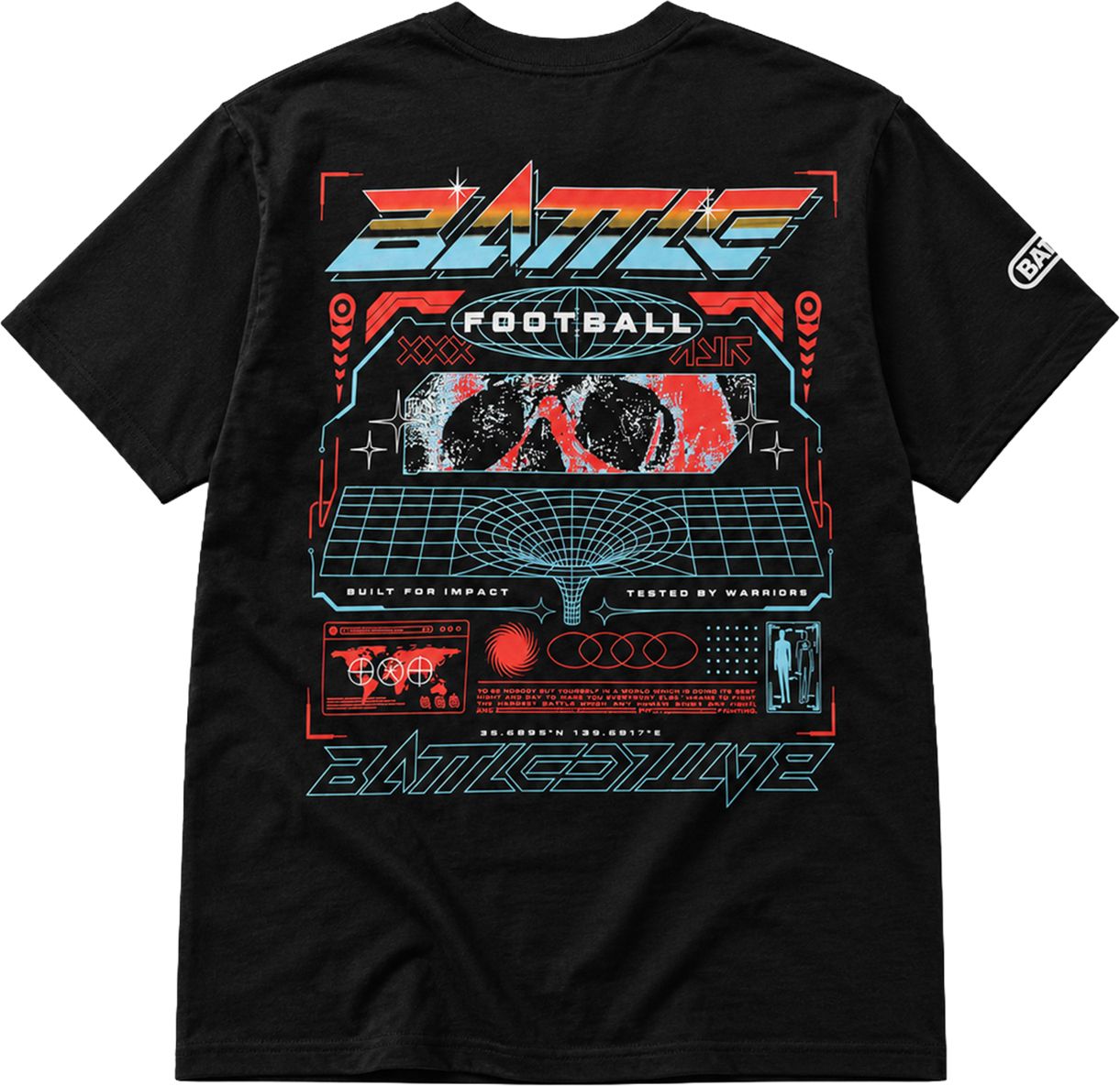 Battle Adult Future Tech Skull T-Shirt