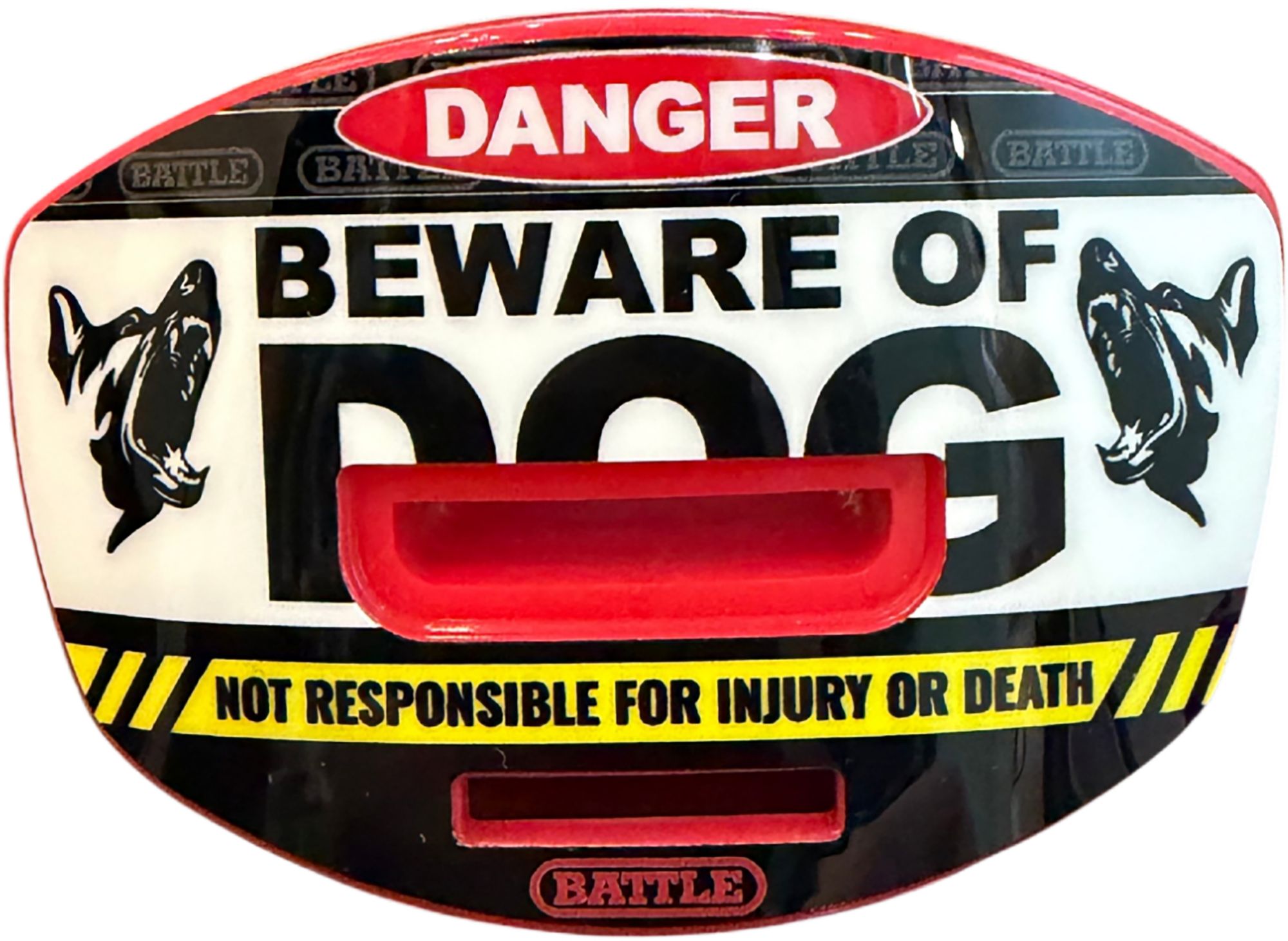Battle Beware of Dog Speed X Mouthguard with Interchangeable Thick Strap