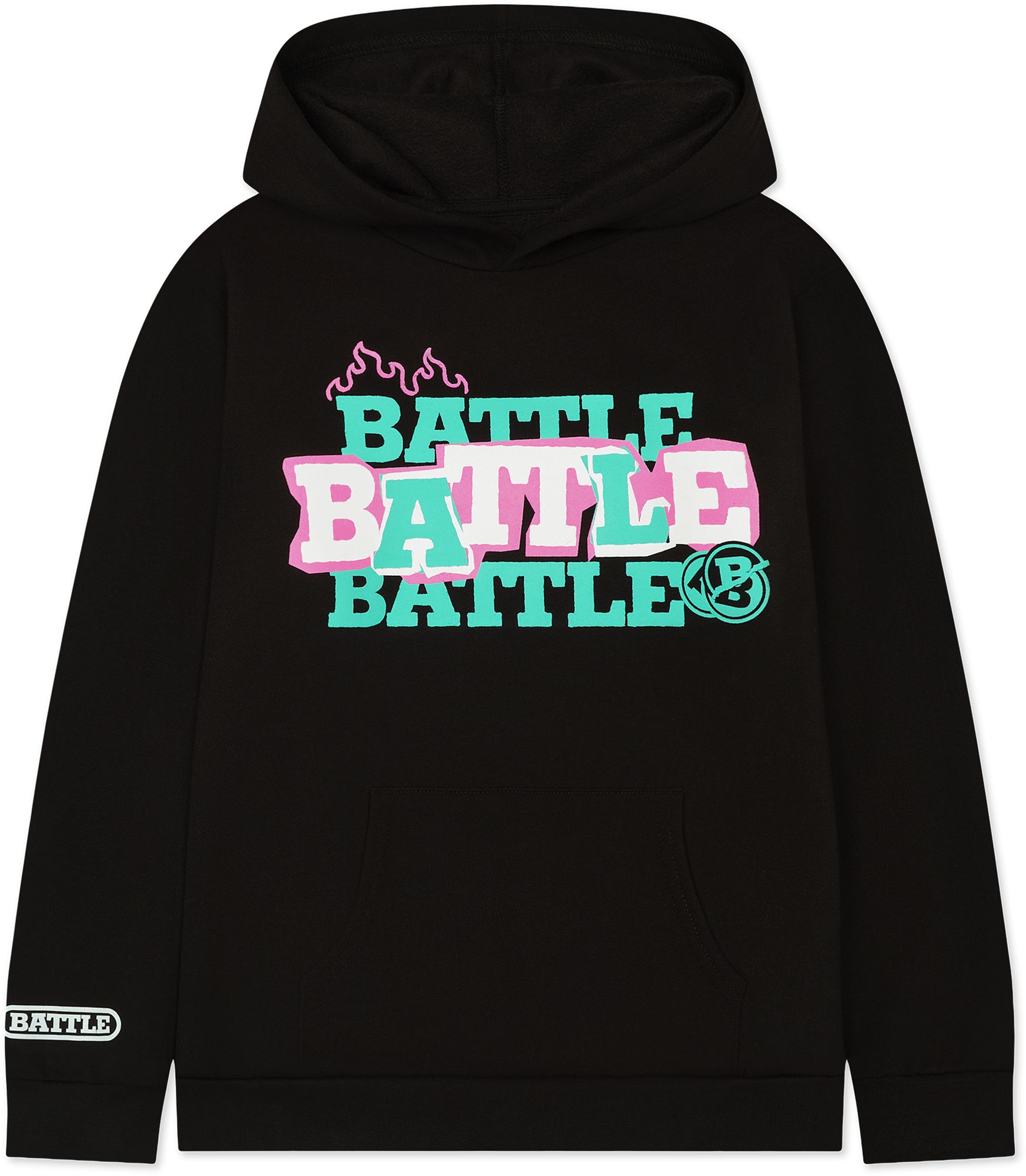 Battle Youth Grit Football Flame Hoodie