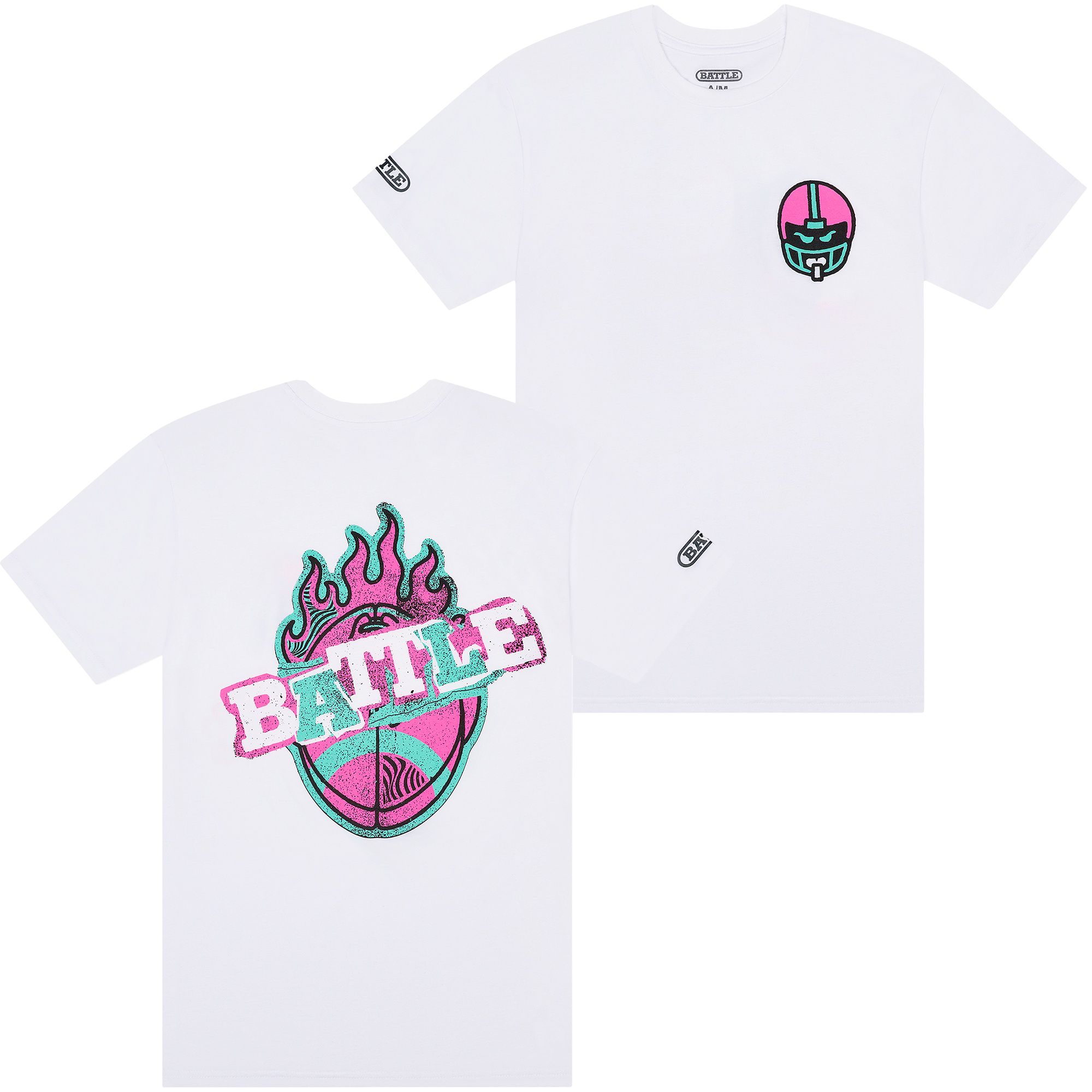 Battle Youth Grit Football Flame T-Shirt