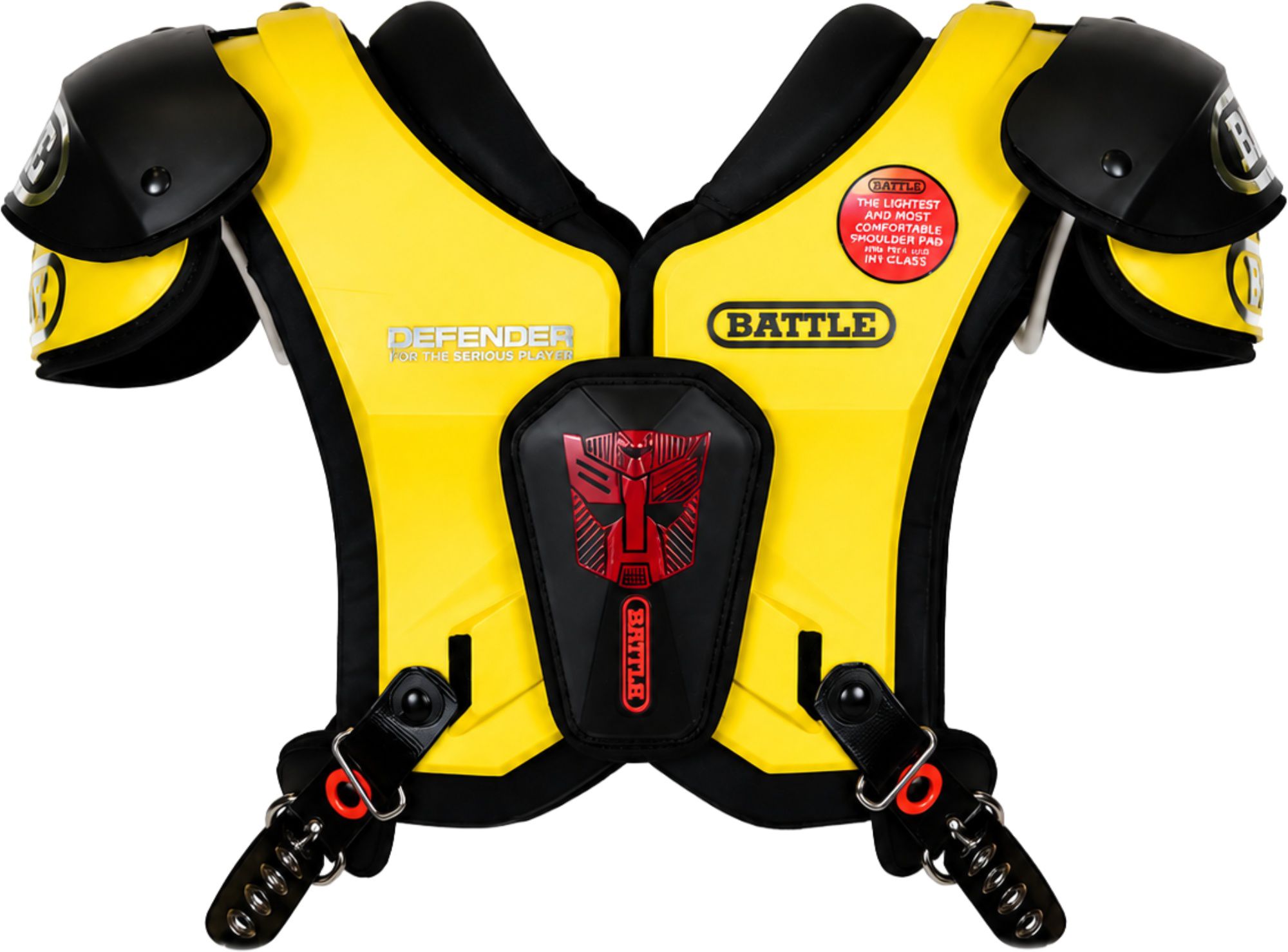 Battle Youth Defender Transformer Football Shoulder Pads