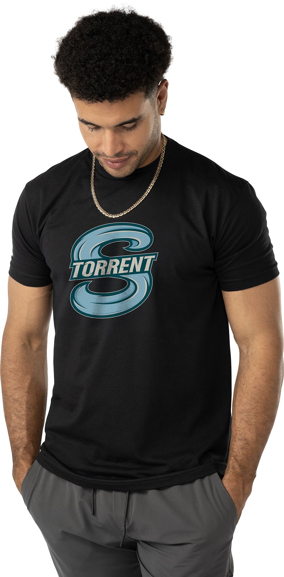 Bauer Adult Seattle Torrent Black Graphic T-Shirt