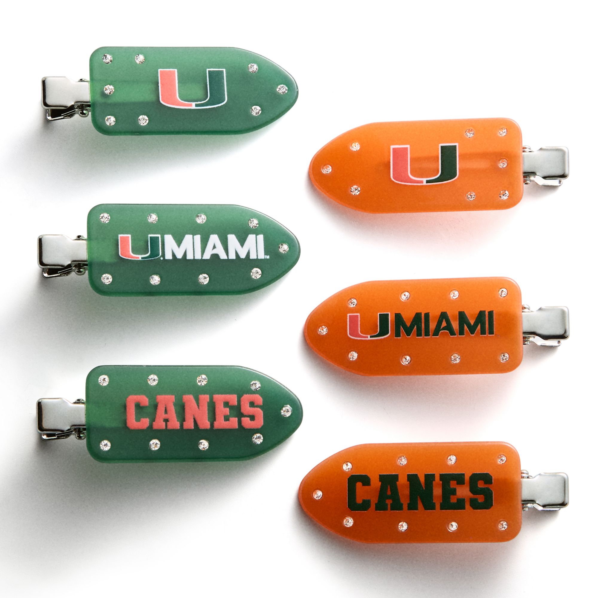 BaubleBar Miami (FL) Hurricanes Hair Clip Set