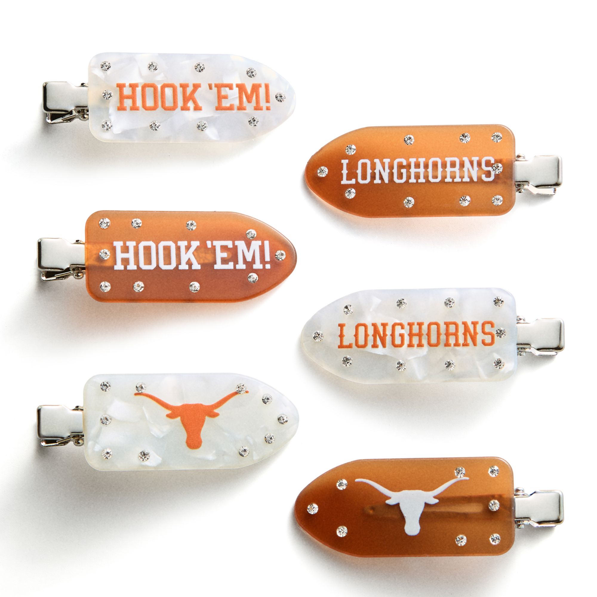 BaubleBar Texas Longhorns Hair Clip Set