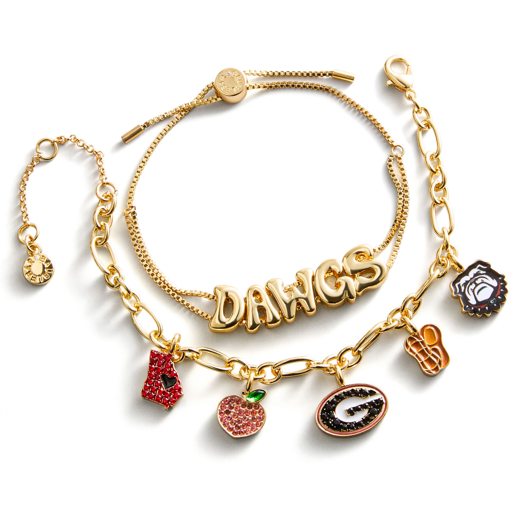 BaubleBar Georgia Bulldogs Charm Bracelet Set