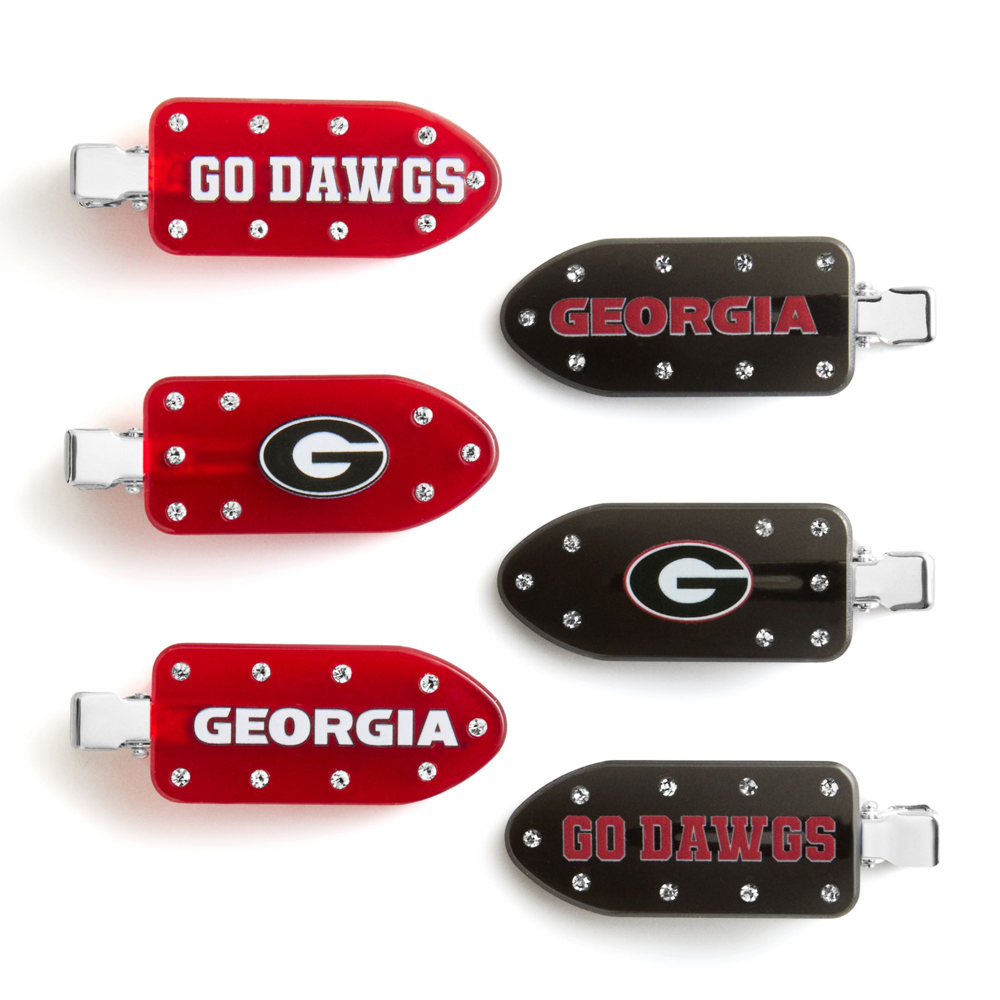 BaubleBar Georgia Bulldogs Hair Clip Set