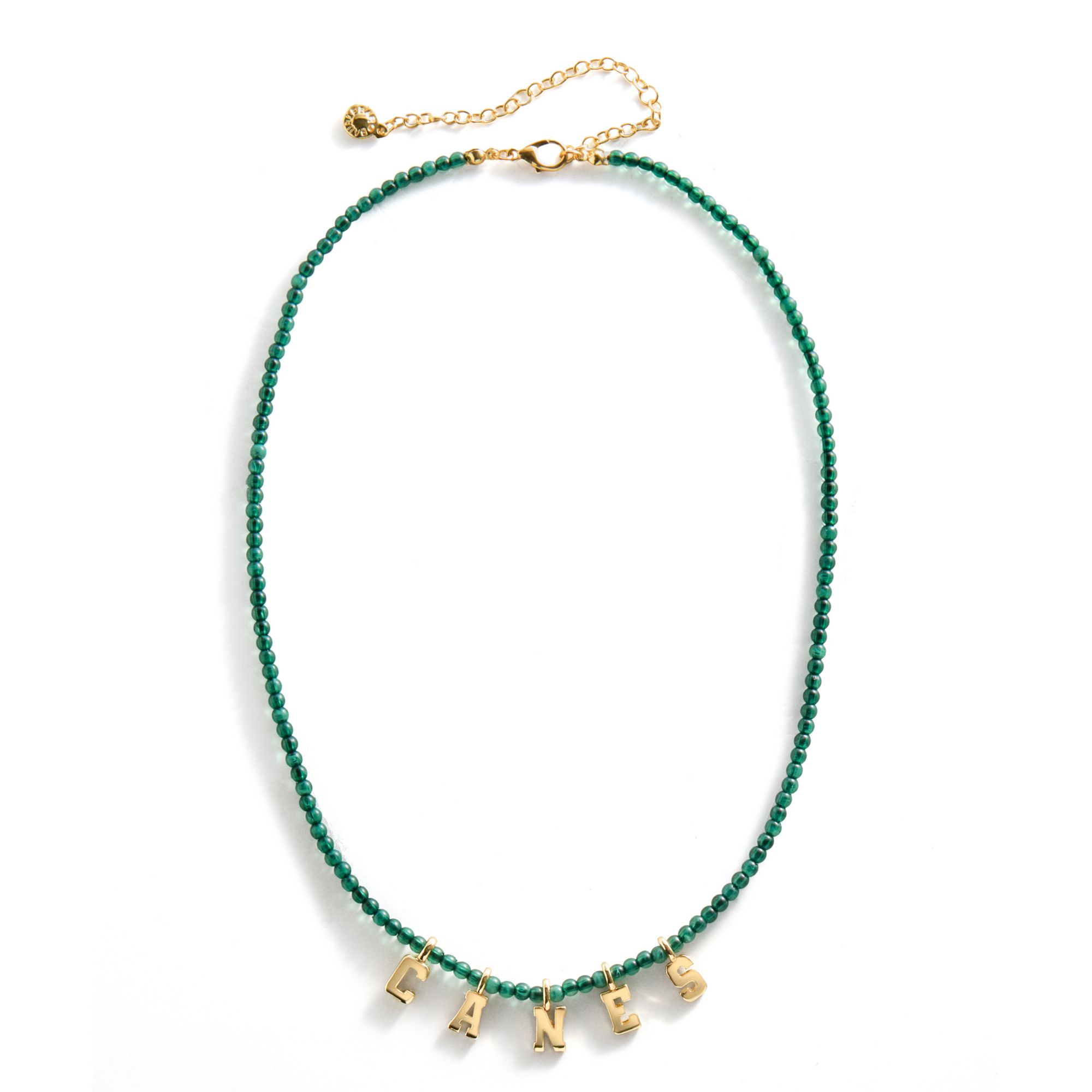 BaubleBar Miami Hurricanes Semi-Precious Beaded Necklace