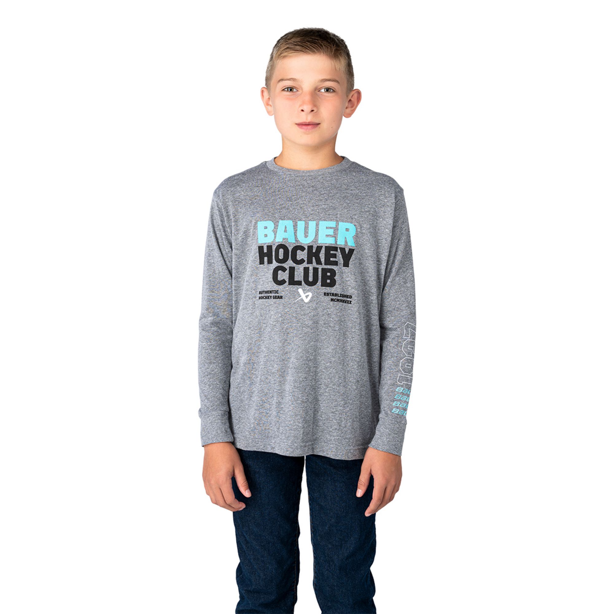 Bauer Boys' Hockey Club Graphic Long Sleeve Tee