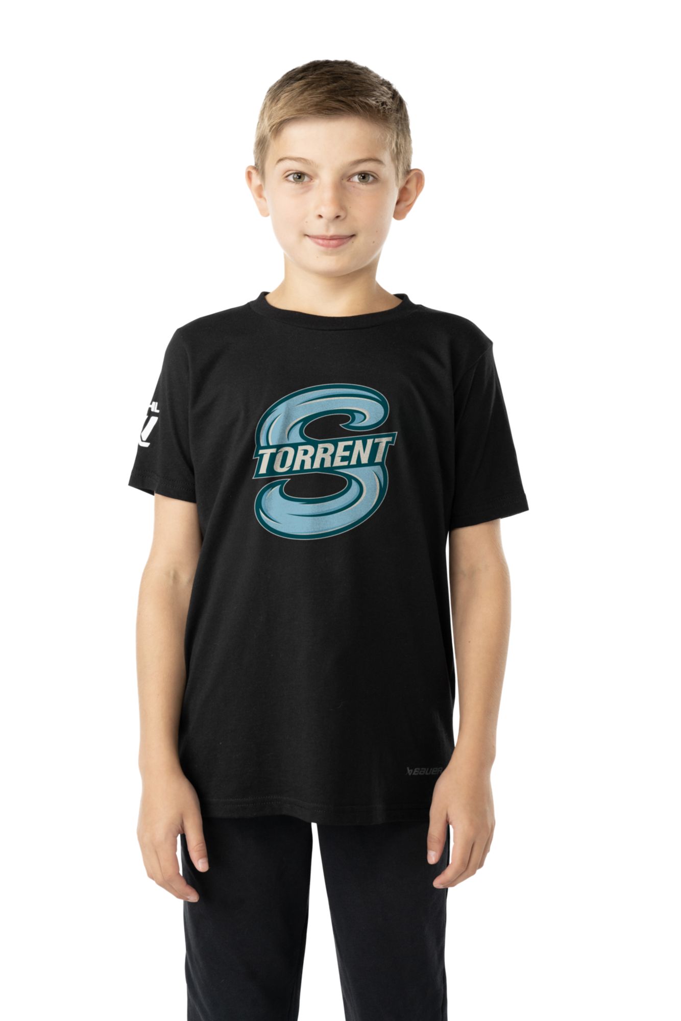 Bauer Youth Seattle Torrent Black Graphic T-Shirt