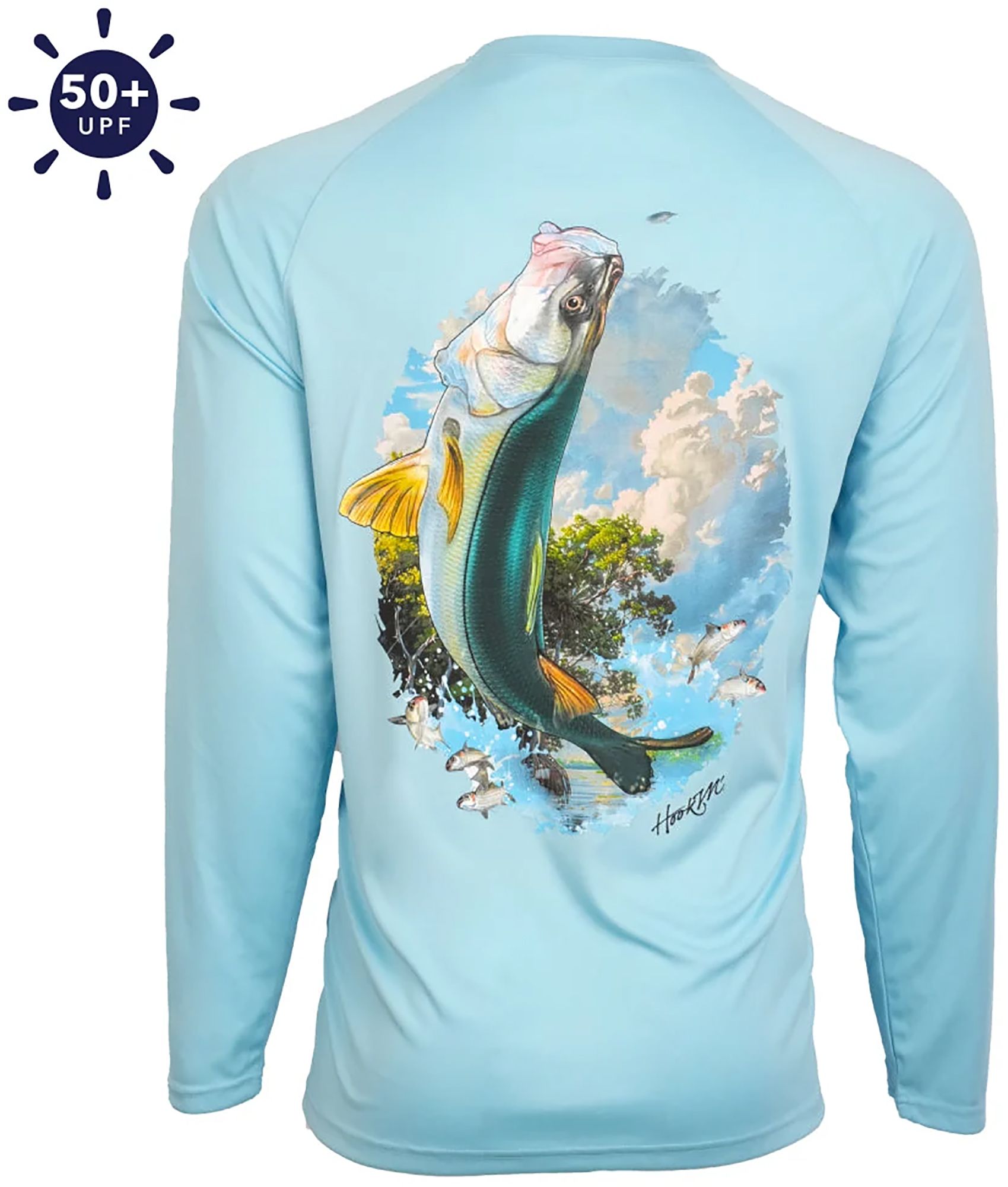 Bimini Bay Outfitters Hook 'M Snook Performance Long Sleeve Shirt