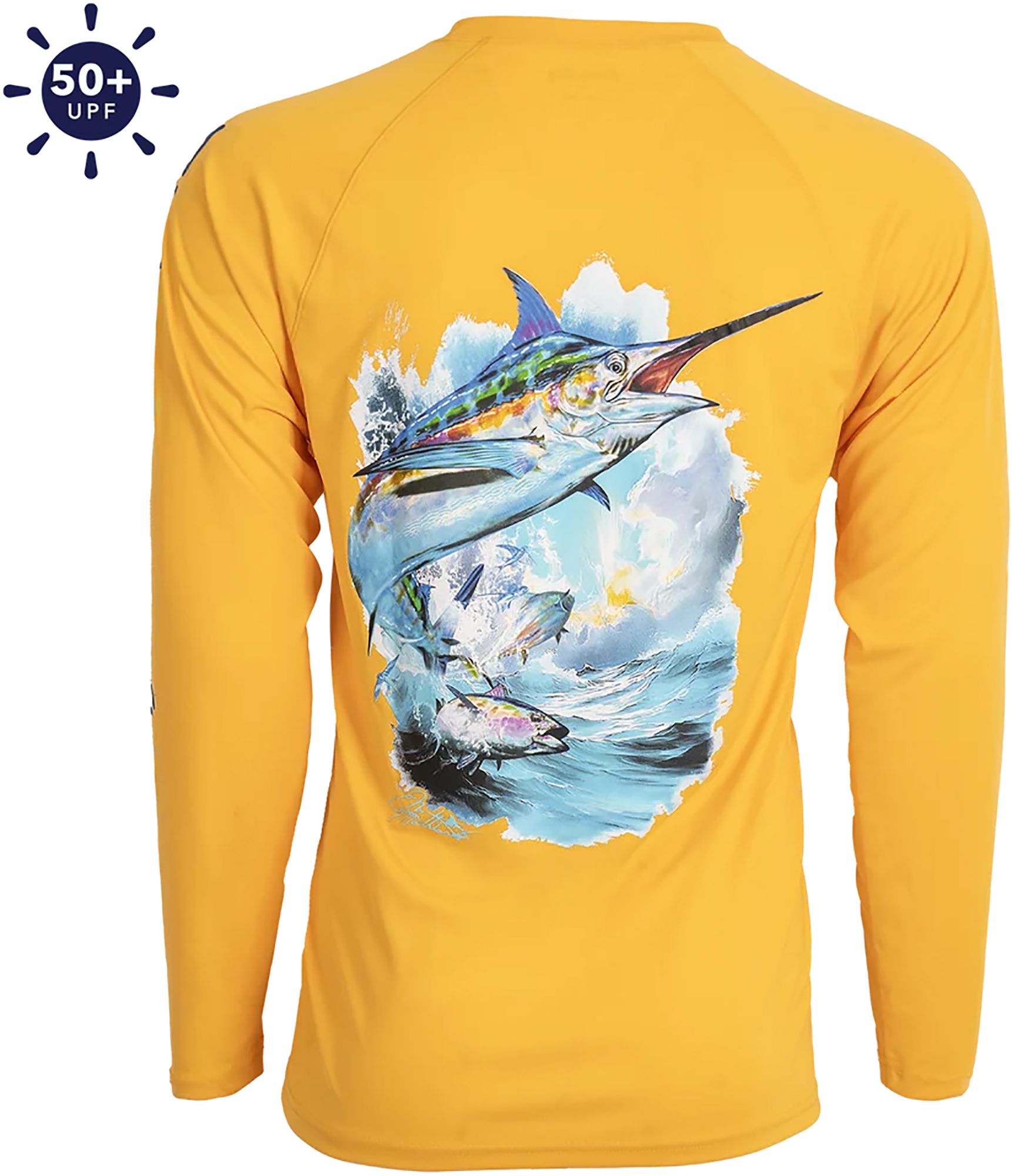 Bimini Bay Outfitters Hook 'M Marlin Performance Long Sleeve Shirt