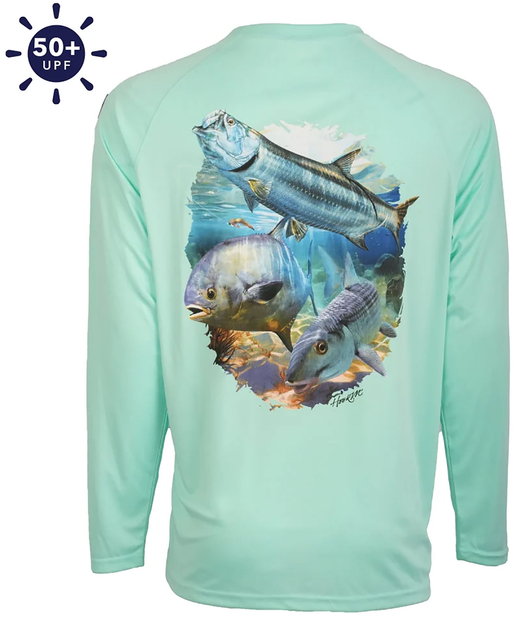 Bimini Bay Outfitters Hook 'M Flats Slam Performance Long Sleeve Shirt