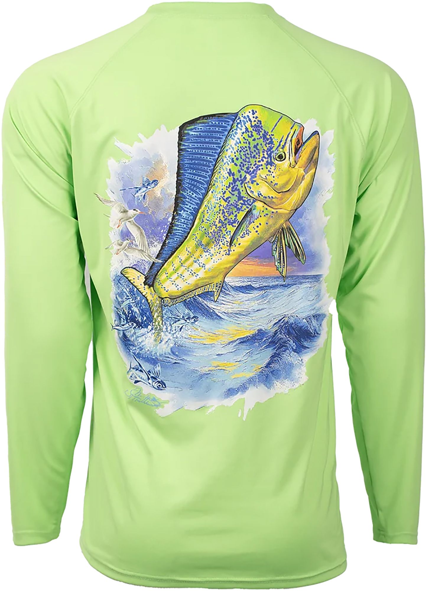 Bimini Bay Outfitters Hook 'M Mahi Performance Long Sleeve Shirt