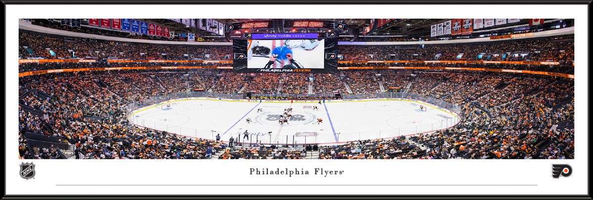 Blakeway Panoramas Philadelphia Flyers Framed Panoramic Wall Art - Standard Frame
