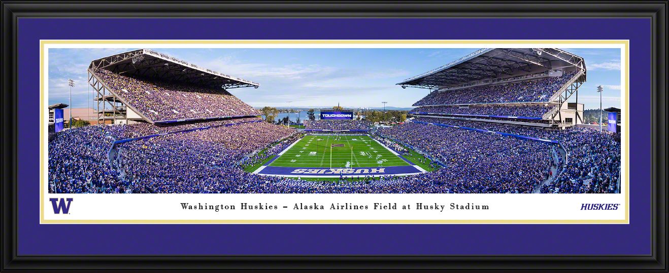Blakeway Panoramas Washington Football Panoramic Wall Art Double Mat Frame
