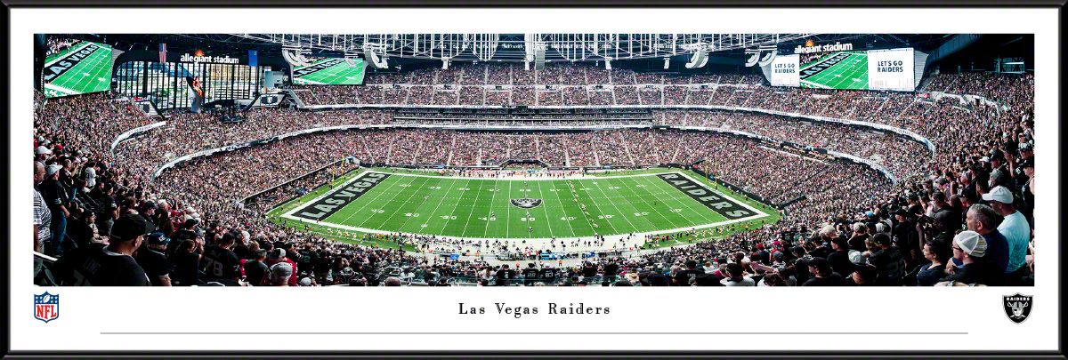 Blakeway Panoramas Las Vegas Raiders Framed Panoramic Wall Art - Standard Frame