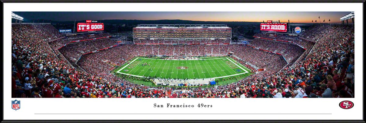 Blakeway Panoramas San Francisco 49ers Framed Panoramic Wall Art - Standard Frame