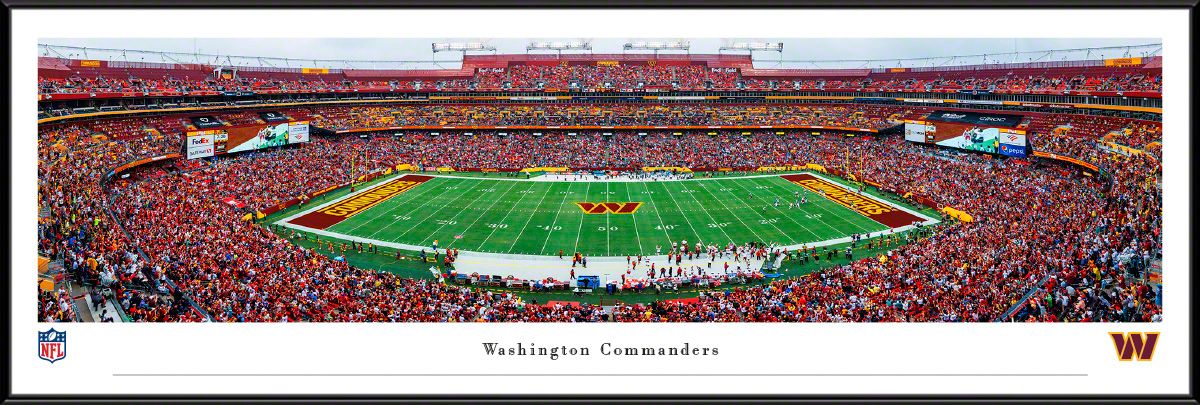 Blakeway Panoramas Washington Commanders Framed Panoramic Wall Art - Standard Frame