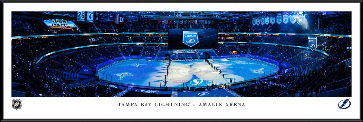 Blakeway Panoramas Tampa Bay Lightning Framed Panoramic Wall Art - Standard Frame