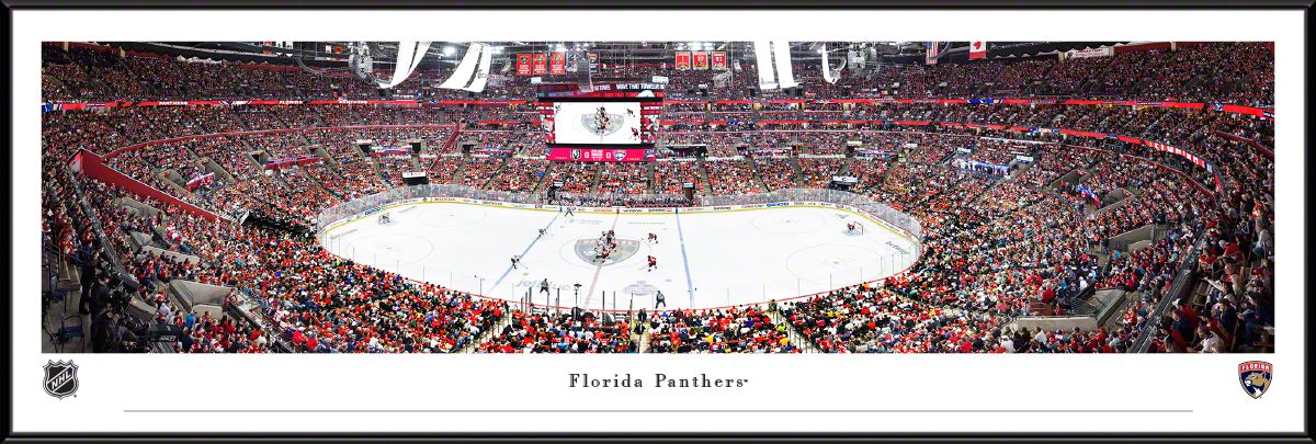Blakeway Panoramas Florida Panthers Framed Panoramic Wall Art - Standard Frame