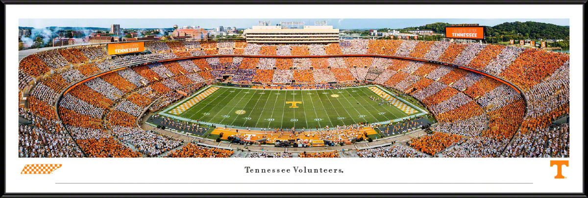 Blakeway Panoramas Tennessee Football Panoramic Wall Art Standard Frame