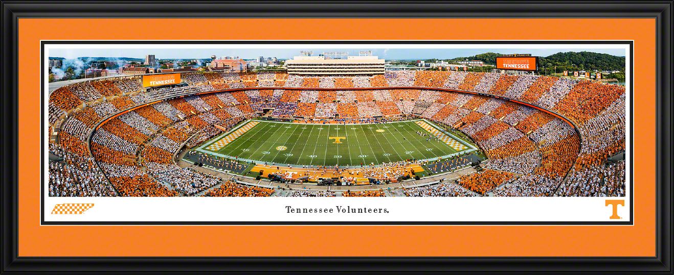 Blakeway Panoramas Tennessee Football Panoramic Wall Art Double Mat Frame