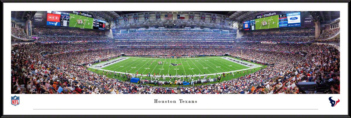 Blakeway Panoramas Houston Texans Framed Panoramic Wall Art - Standard Frame