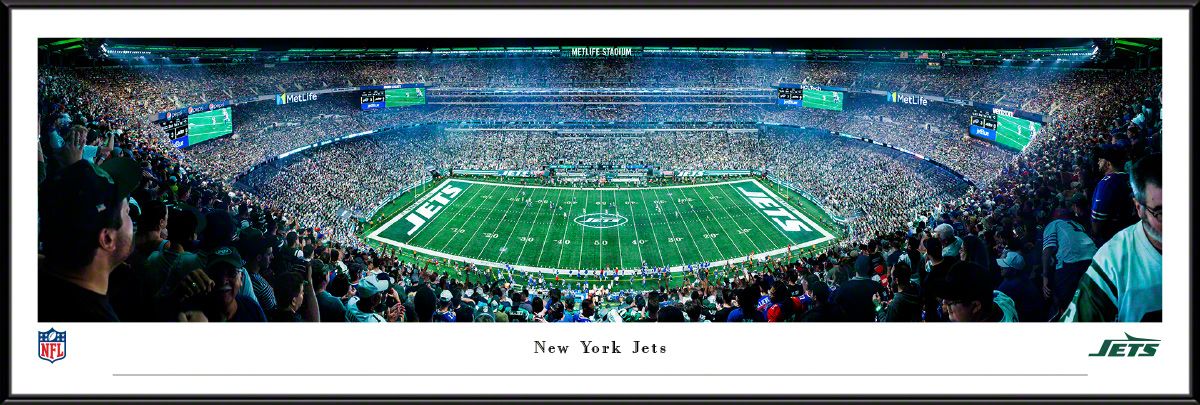 Blakeway Panoramas New York Jets Framed Panoramic Wall Art - Standard Frame
