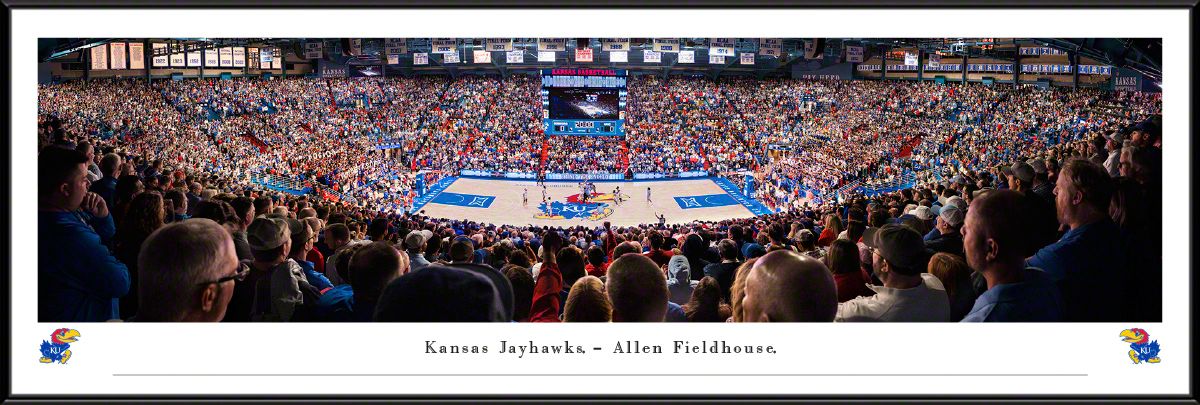 Blakeway Panoramas Kansas Basketball Panoramic Wall Art Standard Frame