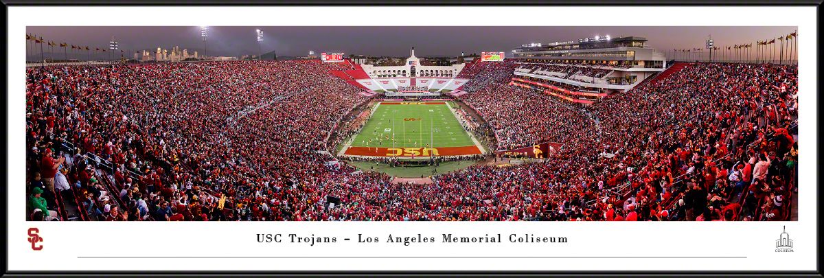 Blakeway Panoramas USC Football Panoramic Wall Art Standard Frame