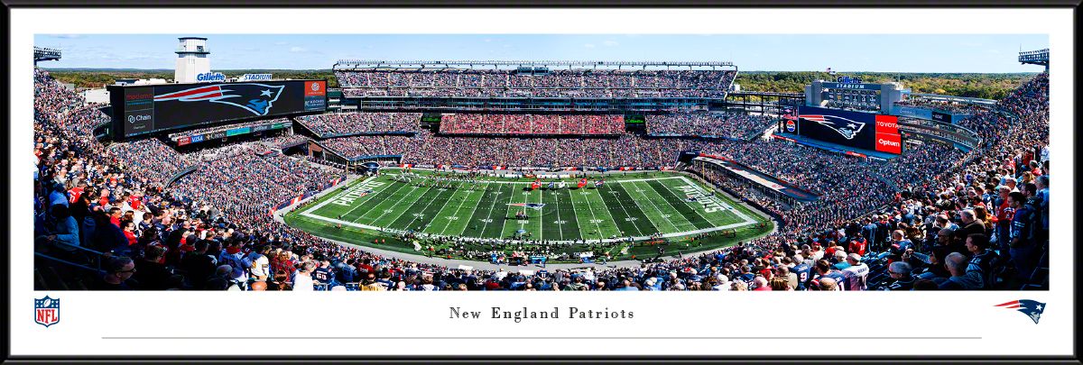Blakeway Panoramas New England Patriots Framed Panoramic Wall Art - Standard Frame