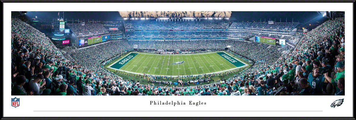 Blakeway Panoramas Philadelphia Eagles Framed Panoramic Wall Art - Standard Frame