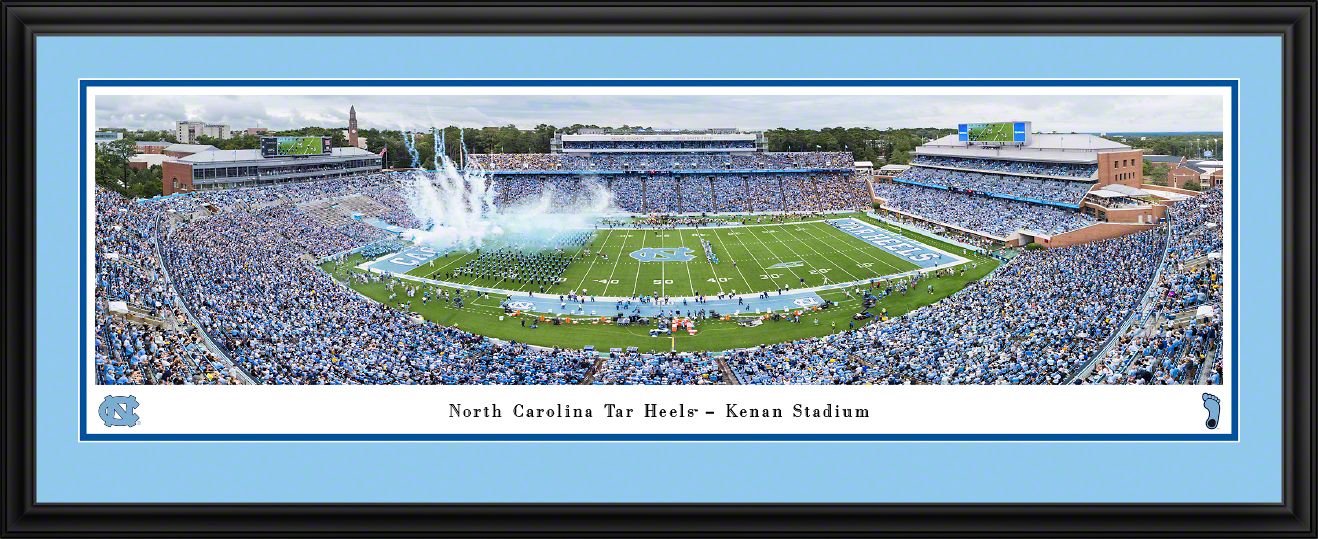 Blakeway Panoramas North Carolina Football Panoramic Wall Art Double Mat Frame
